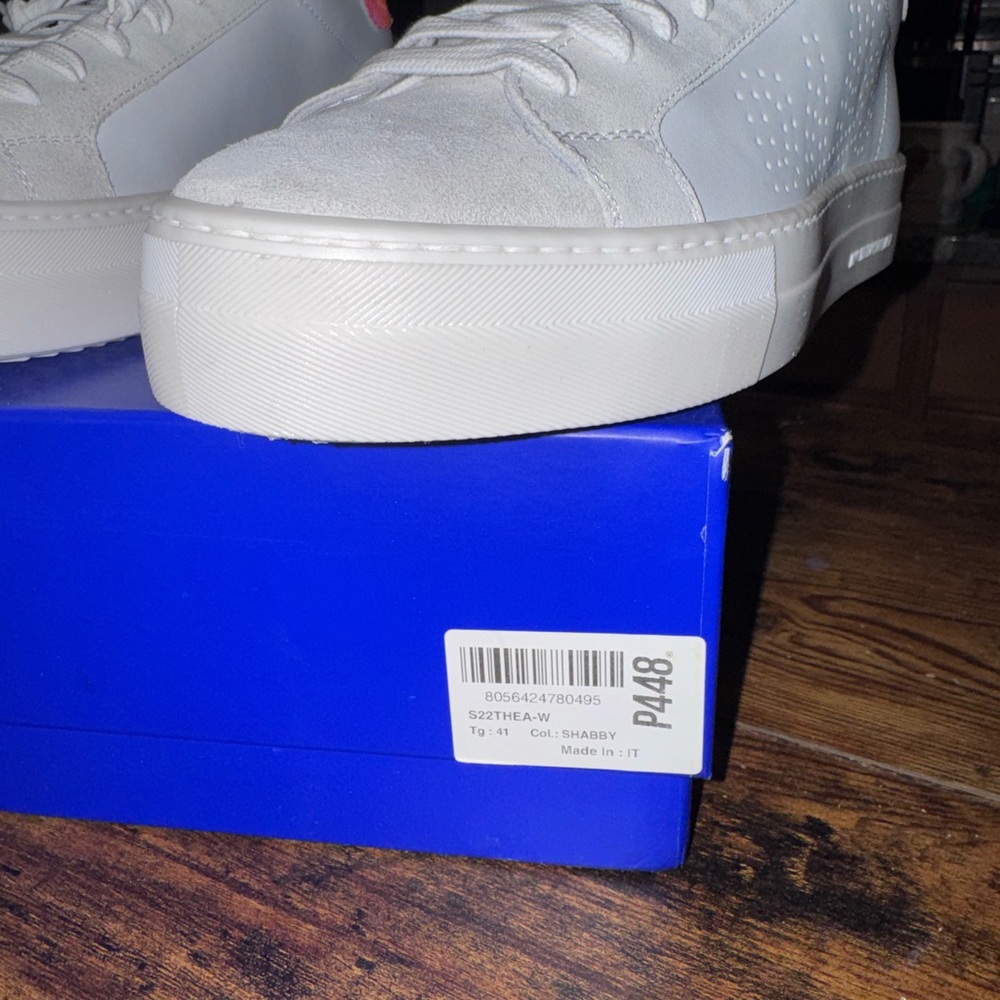 P448 Thea sneakers women’s. White & pink. Size 9.5 US (41 EU). - Picture 9 of 9